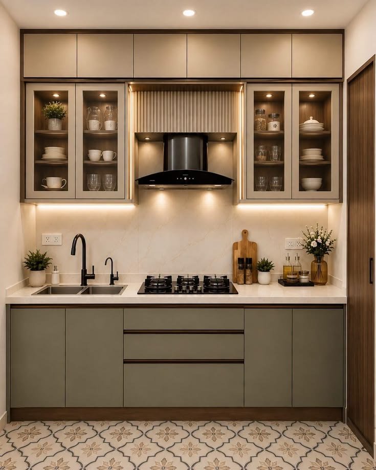 Straight kitchen